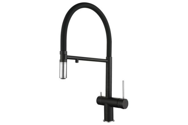 Смеситель для кухни RIVELATO Adria 1523517 antracite cromo