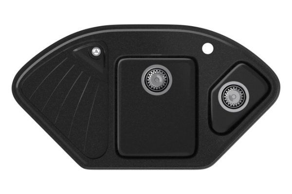 Мойка угловая врезная с крылом GRANFEST Corner GF-C-1040E 103.9х56х19 см