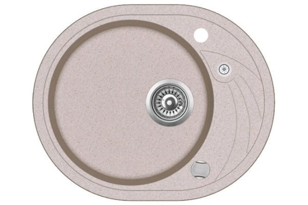 Мойка врезная с крылом Teka Clave 45 S-TQ Dune beige 58х47х20 см