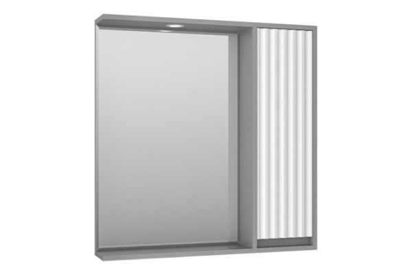 Зеркало-шкаф Balaton 80 BAL-04080-01-01П с LED-подсветкой 77.5х80х14 см, Правый