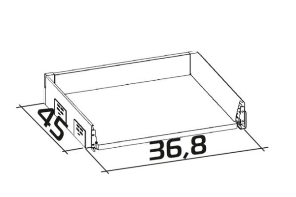 Выдвижной ящик низкий B-BOX шкафа