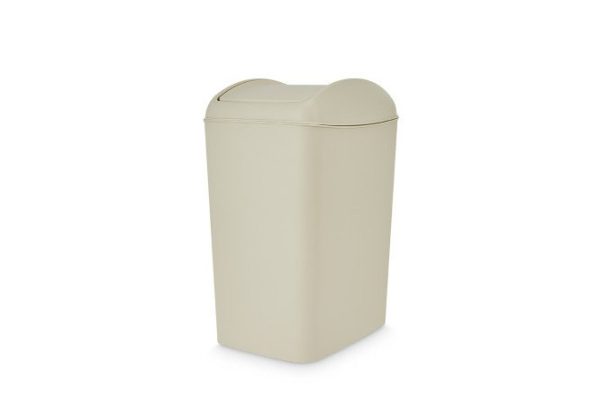 Контейнер для мусора TRN-189 Latte с крышкой 27.5x51x35.3 см, 20 л