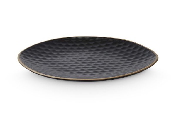 Тарелка обеденная EVIO Carbon Керамика, 27 см