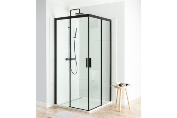 Душевое ограждение настенное AQUANET Pleasure AE60-S-100x100U-BT