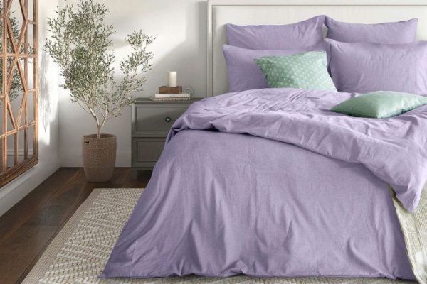 Комплект постельного белья Melange Iris Хлопок 180х215 см, 2 спальный
