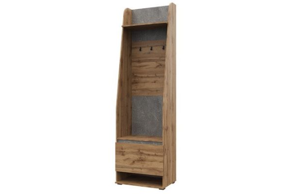Шкаф комбинированный с вешалкой Mari 60,2x213,8x41,8 см