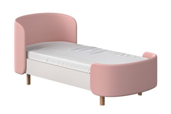 Кровать подростковая Kidi soft 80х180 см цвет белый, розовый