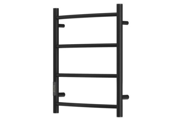 Полотенцесушитель электрический POINT Афина П4, черный PN04756B 53.2х60х9.2 см
