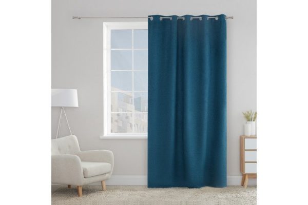 Штора ESTUDI BLANCO Carlina 180х280 см, 1 шт., цвет бирюзовый