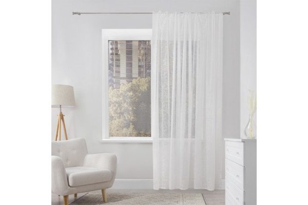 Тюль MICASA Dita 300х280 см, 1 шт., цвет белый