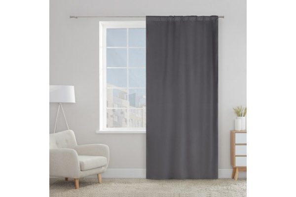 Штора MICASA Janelle 145х260 см, 1 шт., цвет серый