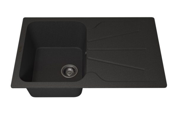 Мойка кухонная врезная с крылом Quartz UPD-04 3910202115 78х51х21.7 см