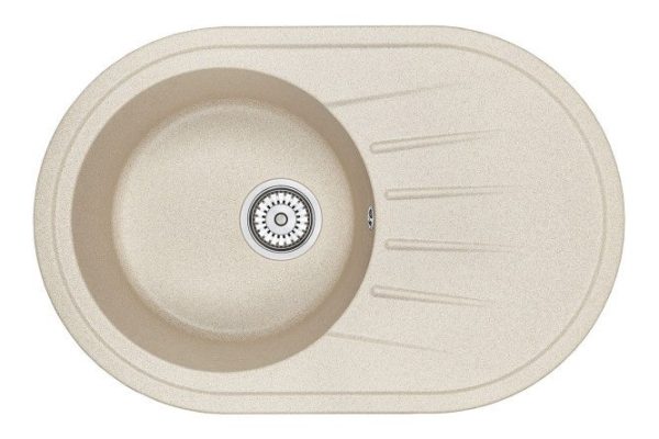 Мойка врезная с крылом GRANULA Standart 7601 76х50х20 см
