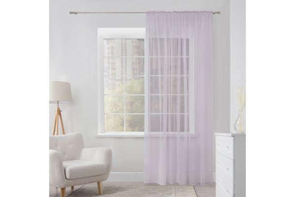 Тюль MICASA Alessa 300х280 см, 1 шт., цвет светло-фиолетовый
