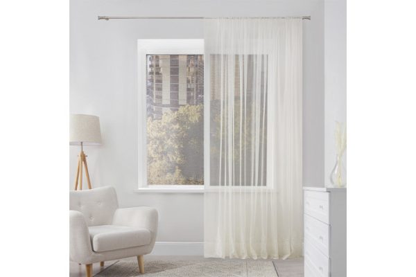 Тюль ESTUDI BLANCO Tendril 300х280 см, 1 шт., цвет кремовый